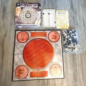 DA VINCI’S CHALLENGE strategy board game. Ages 8-adult. 2-4 players. EEUC. 2004.
